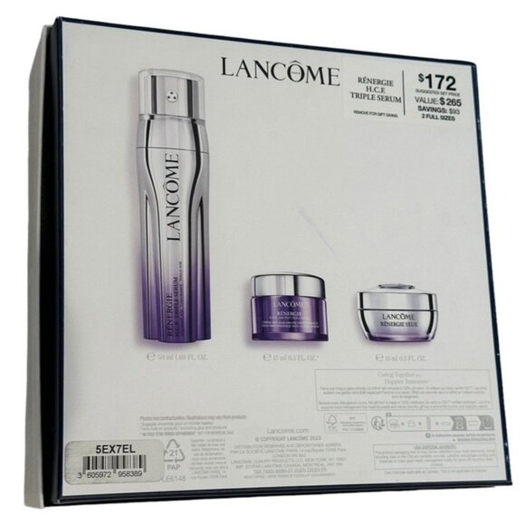 Lancome RÉNERGIE H.C.F. TRIPLE SERUM 3 Piece Limited Edition Skincare Gift Set N - Picture 9 of 12